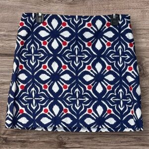 Like new! VINEYARD VINES Women’s Whale Tail Red White Blue Embroidered Skirt 2